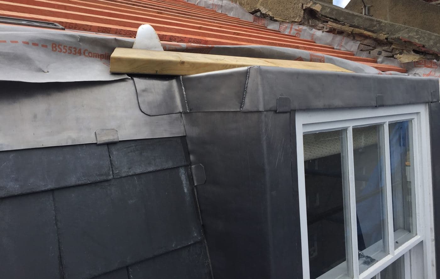 Picture of a lead roof