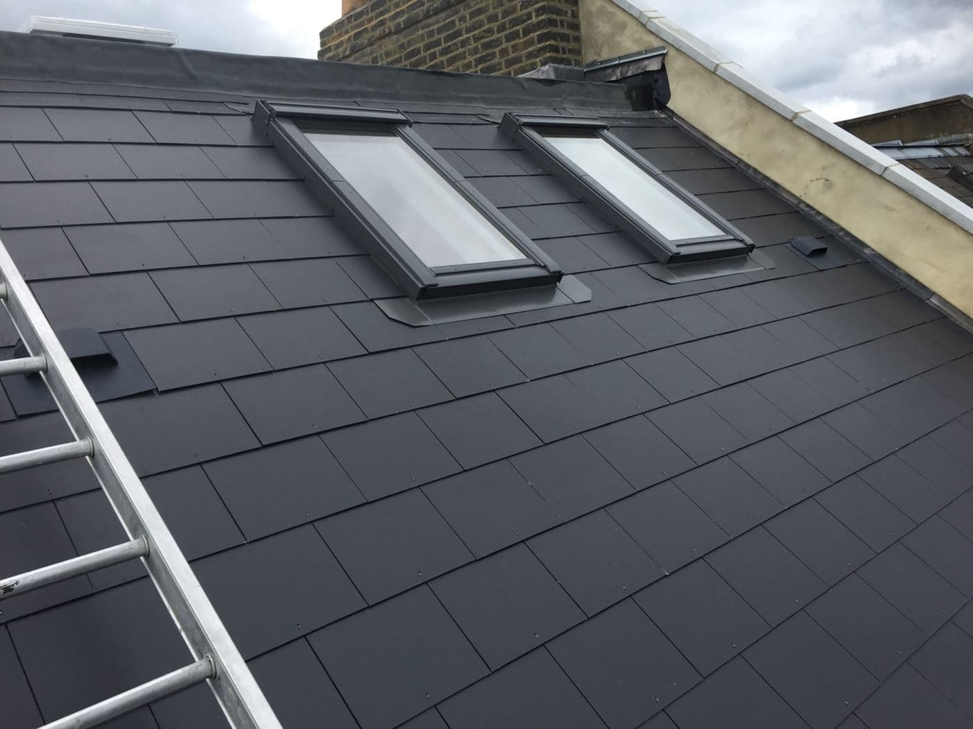 Picture of roof with two windows