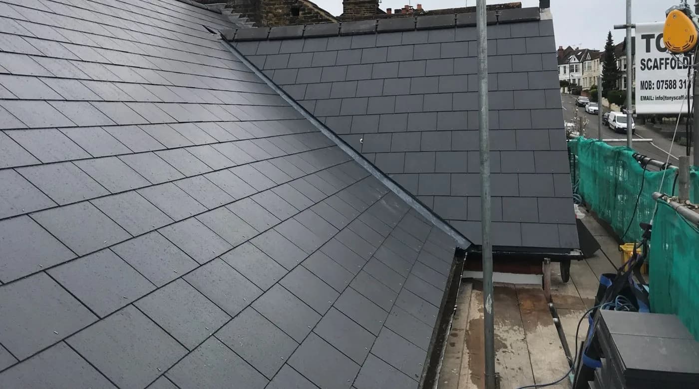 Welsh slate roof in Central London, London